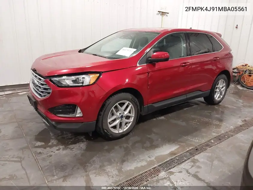 2021 FORD EDGE VIN 2FMPK4J91MBA05561 — фото 2