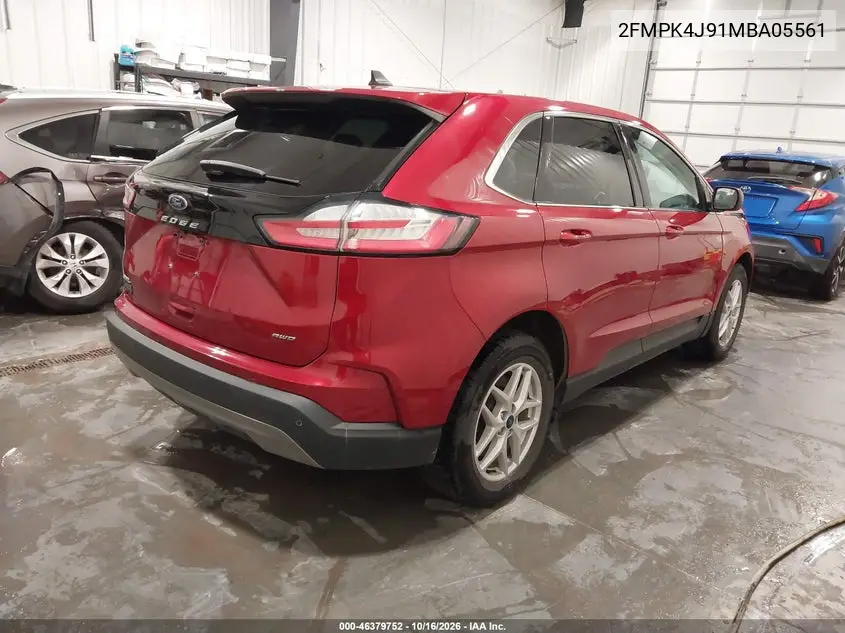 2021 FORD EDGE VIN 2FMPK4J91MBA05561 — фото 4