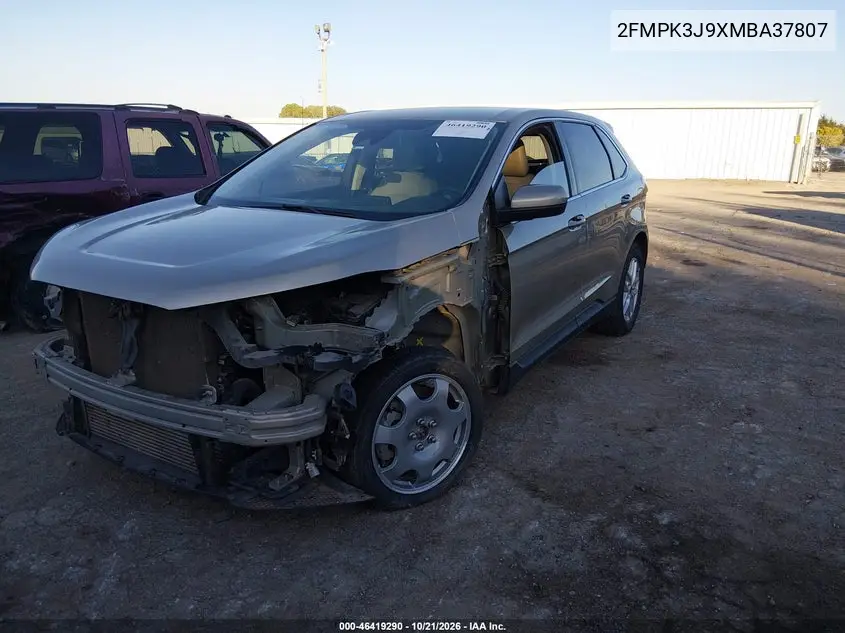 2021 FORD EDGE VIN 2FMPK3J9XMBA37807 — фото 2