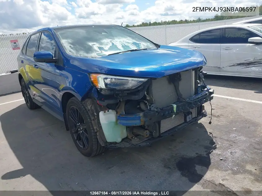 FORD EDGE 2022, VIN 2FMPK4J93NBA06597