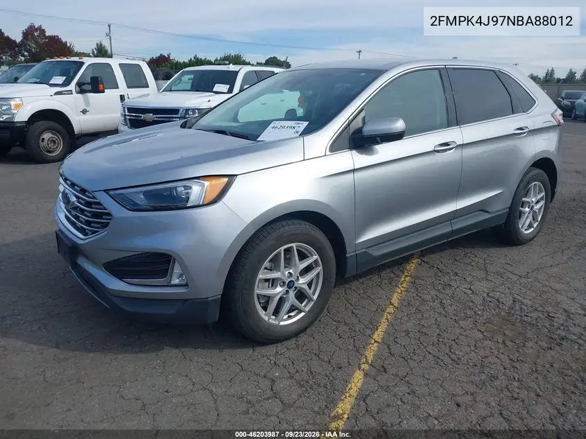 2022 FORD EDGE VIN 2FMPK4J97NBA88012 — фото 2