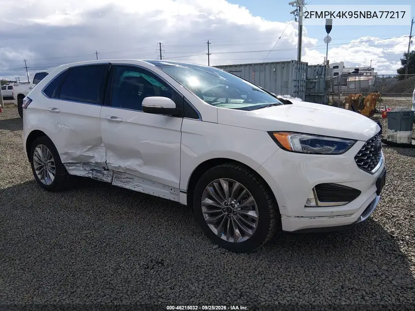 FORD EDGE 2022, VIN 2FMPK4K95NBA77217