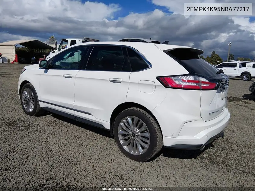 2022 FORD EDGE VIN 2FMPK4K95NBA77217 — фото 3