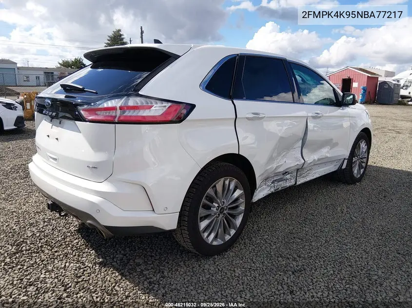 2022 FORD EDGE VIN 2FMPK4K95NBA77217 — фото 4
