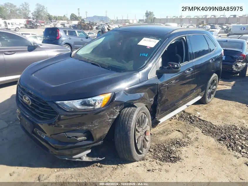 2022 FORD EDGE VIN 2FMPK4G99NBA85975 — фото 2
