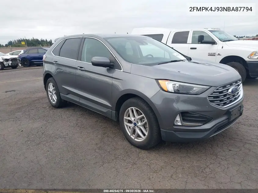 FORD EDGE 2022, VIN 2FMPK4J93NBA87794