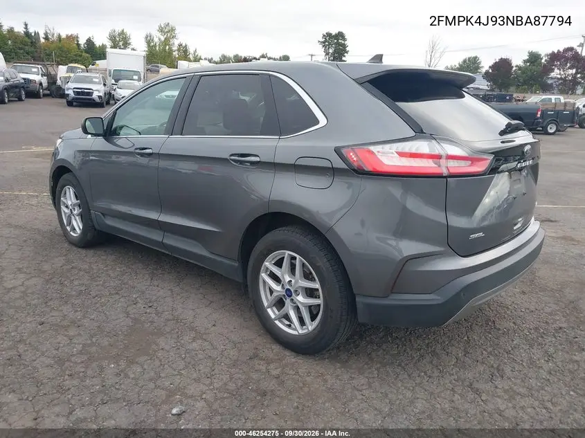 2022 FORD EDGE VIN 2FMPK4J93NBA87794 — фото 3