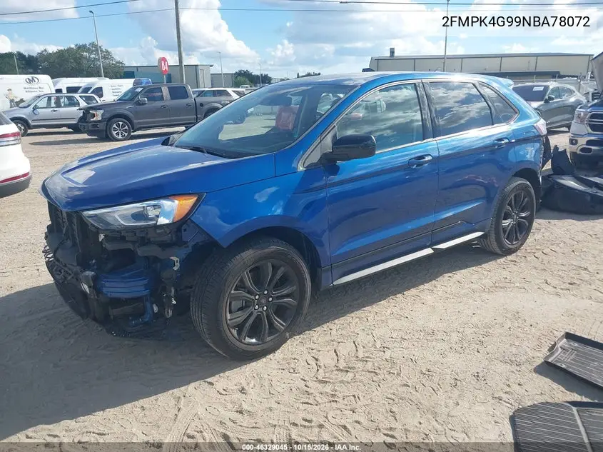 2022 FORD EDGE VIN 2FMPK4G99NBA78072 — фото 2