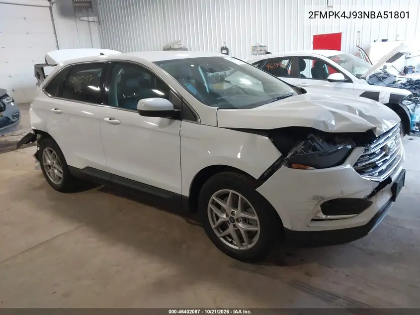 FORD EDGE 2022, VIN 2FMPK4J93NBA51801
