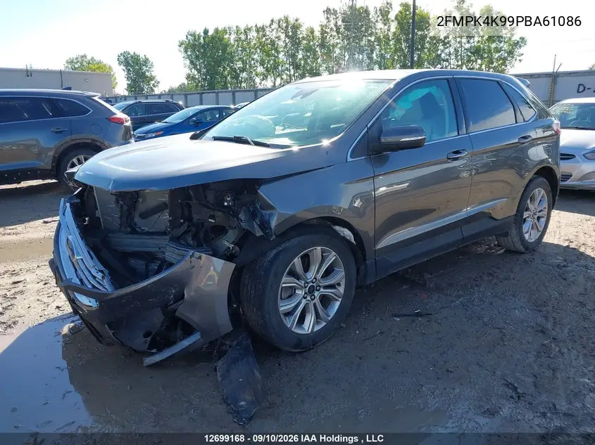 2023 FORD EDGE VIN 2FMPK4K99PBA61086 — фото 2
