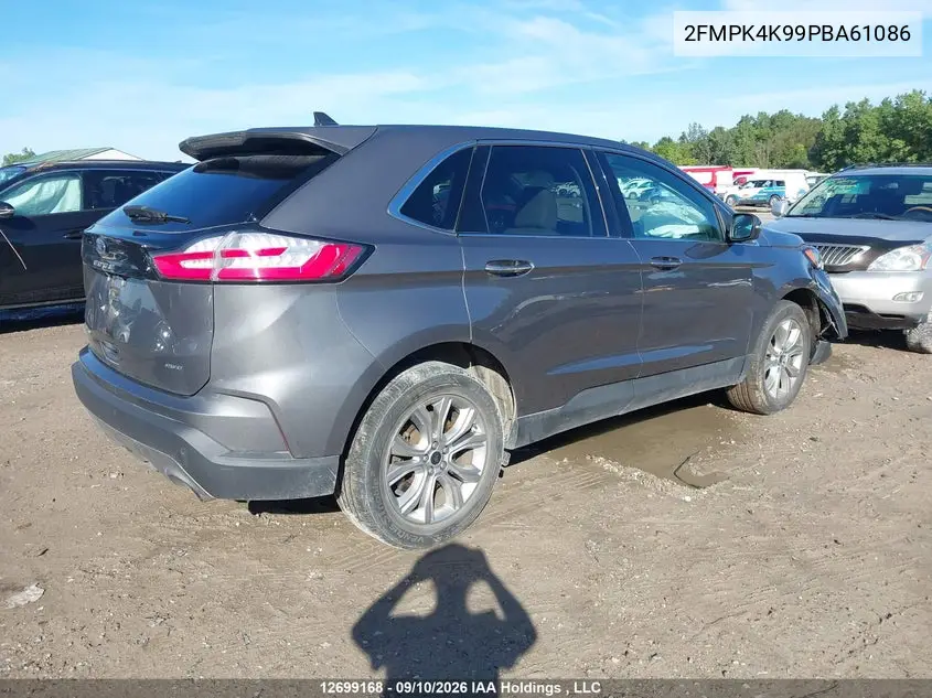 2023 FORD EDGE VIN 2FMPK4K99PBA61086 — фото 4