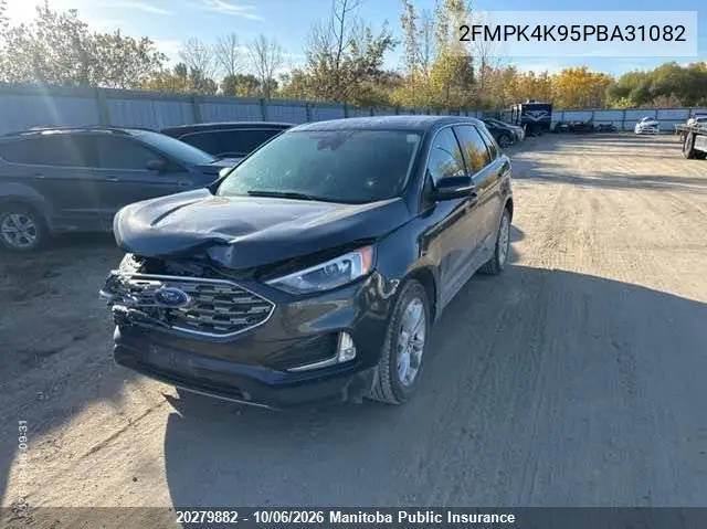 2023 FORD EDGE VIN 2FMPK4K95PBA31082 — фото 2