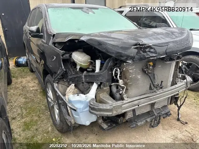 FORD EDGE 2024, VIN 2FMPK4K95RBB20914