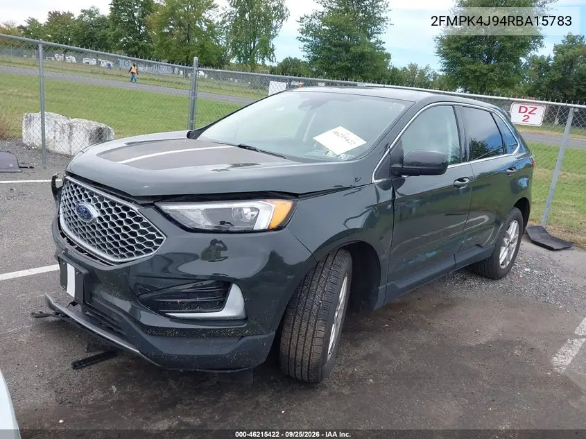 2024 FORD EDGE VIN 2FMPK4J94RBA15783 — фото 2