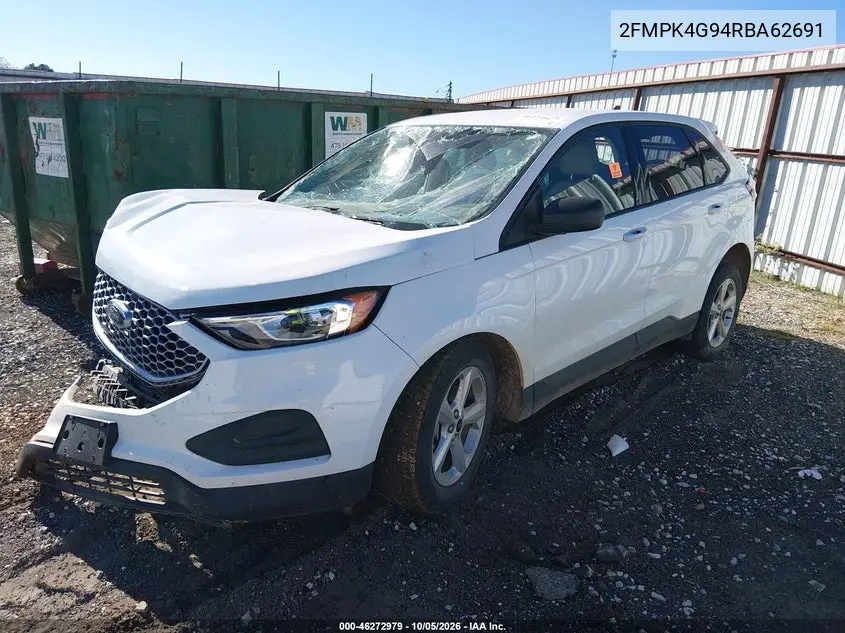 2024 FORD EDGE VIN 2FMPK4G94RBA62691 — фото 2