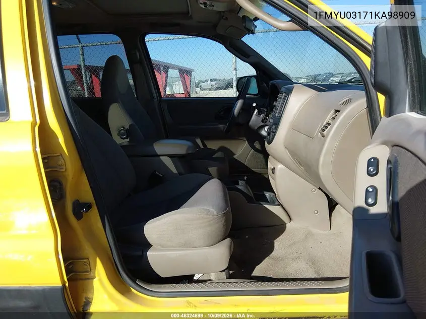 2001 FORD ESCAPE VIN 1FMYU03171KA98909 — фото 5