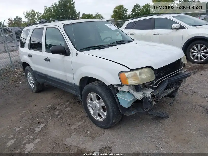 FORD ESCAPE 2003, VIN 1FMCU03163KE08531