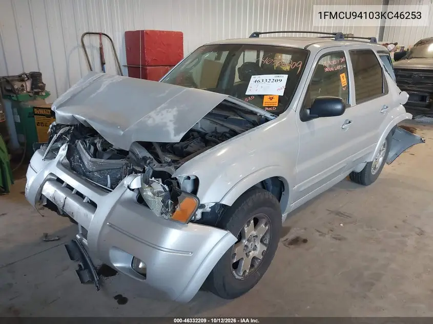 2003 FORD ESCAPE VIN 1FMCU94103KC46253 — фото 2
