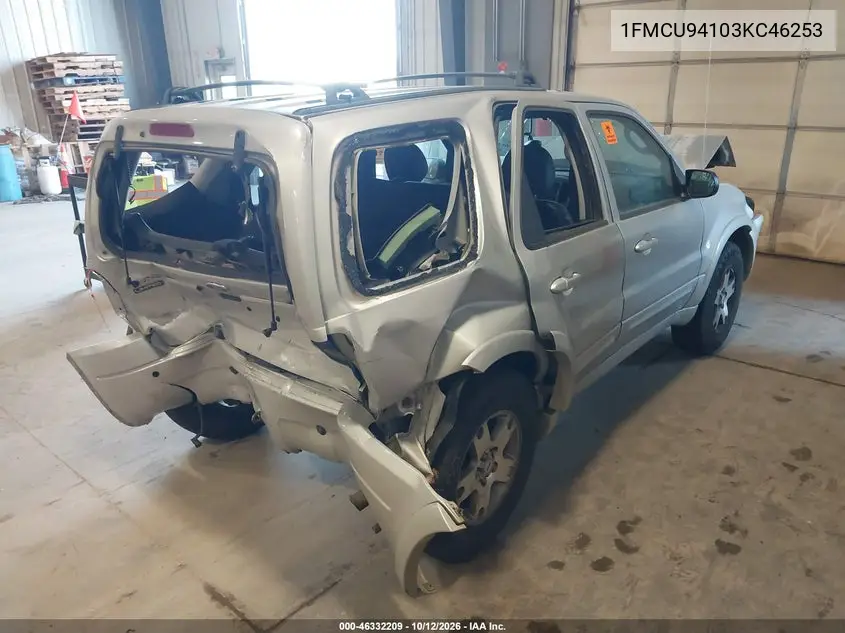 2003 FORD ESCAPE VIN 1FMCU94103KC46253 — фото 4