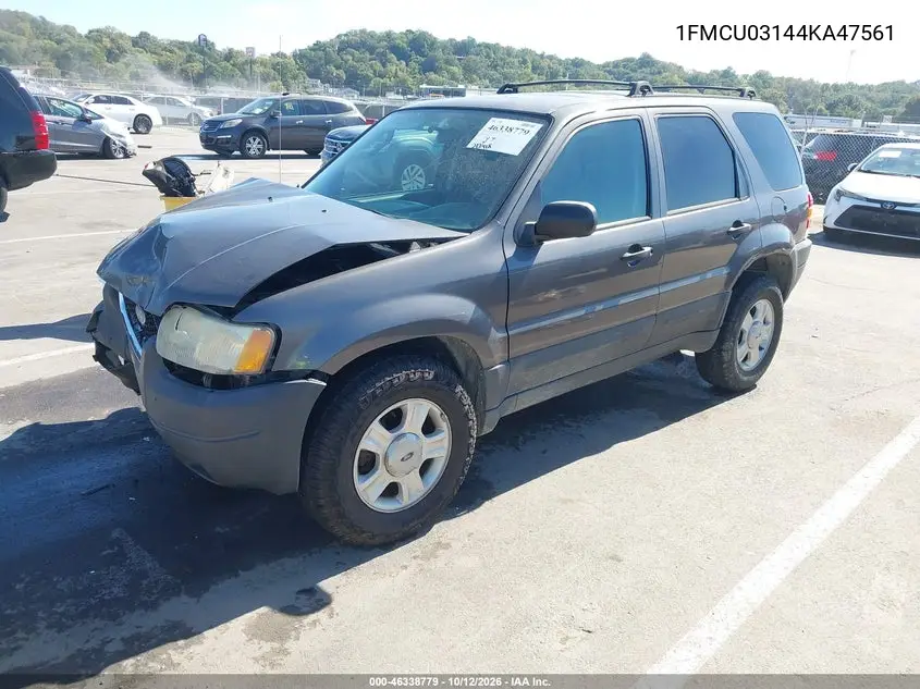 2004 FORD ESCAPE VIN 1FMCU03144KA47561 — фото 2