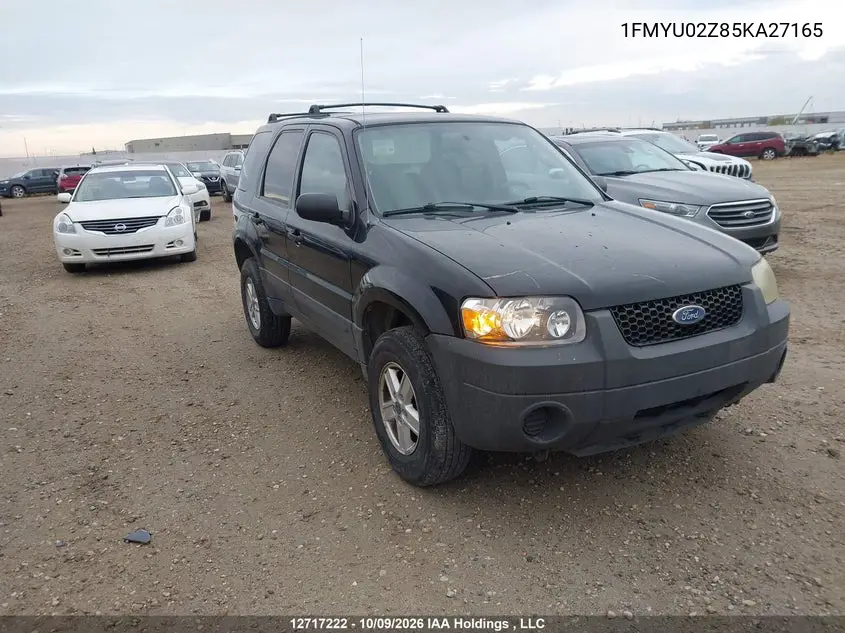 FORD ESCAPE 2005, VIN 1FMYU02Z85KA27165