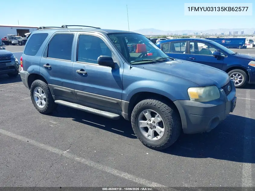 FORD ESCAPE 2005, VIN 1FMYU03135KB62577