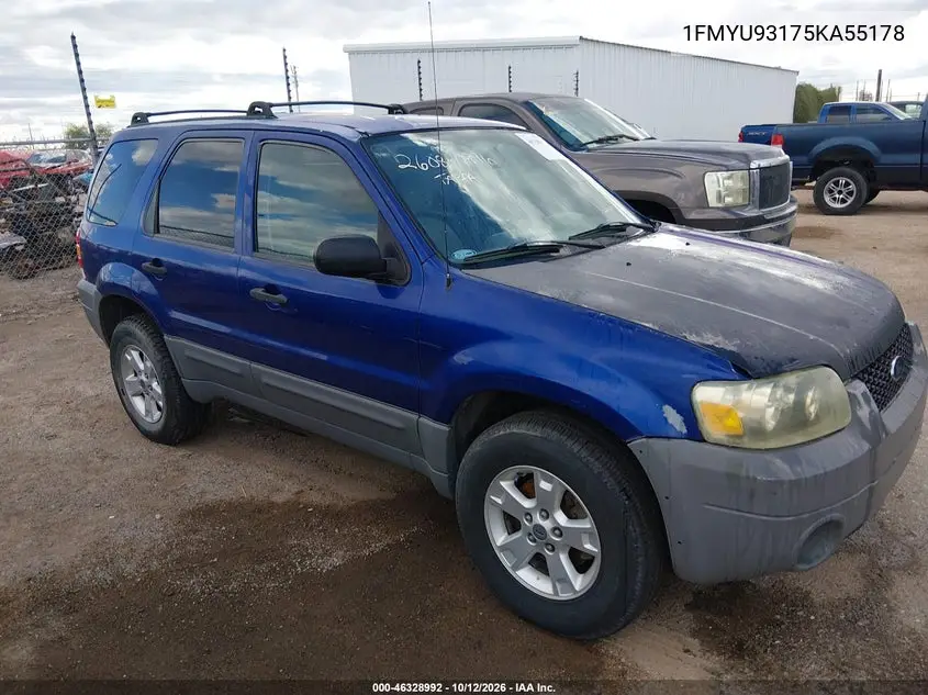 FORD ESCAPE 2005, VIN 1FMYU93175KA55178