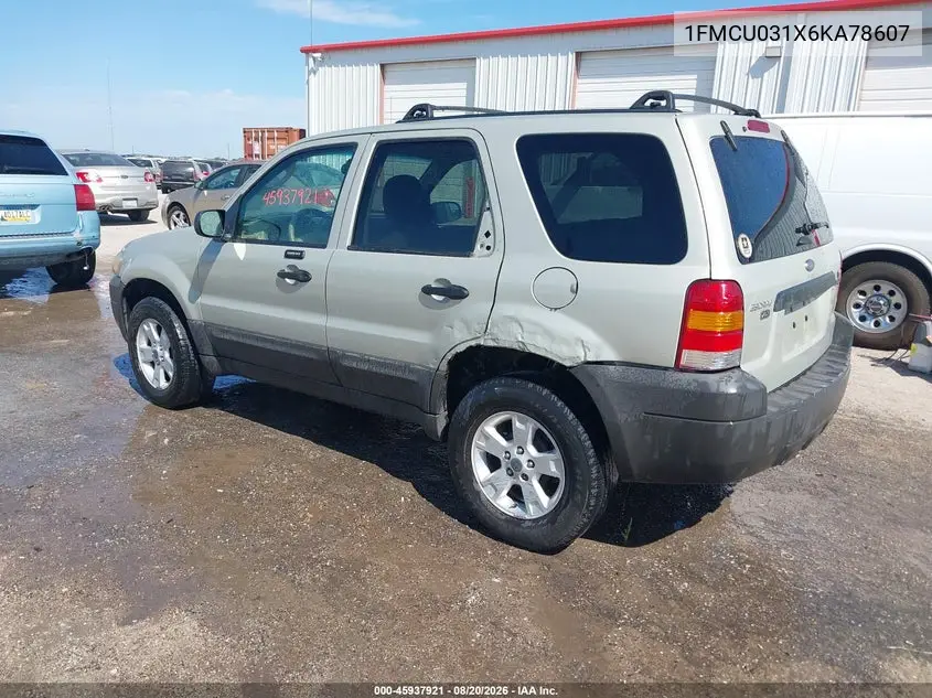 2006 FORD ESCAPE VIN 1FMCU031X6KA78607 — фото 3