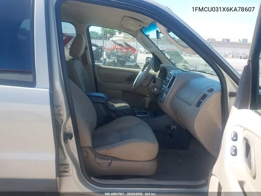2006 FORD ESCAPE VIN 1FMCU031X6KA78607 — фото 5