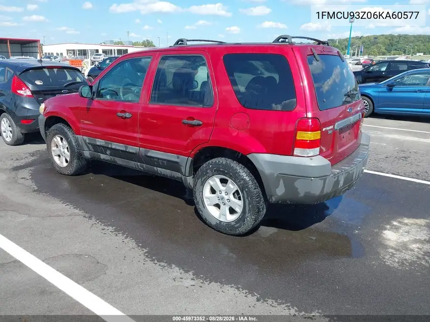 2006 FORD ESCAPE VIN 1FMCU93Z06KA60577 — фото 3