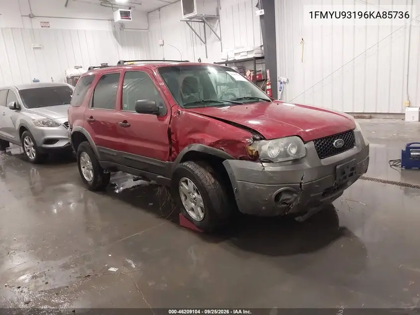 FORD ESCAPE 2006, VIN 1FMYU93196KA85736