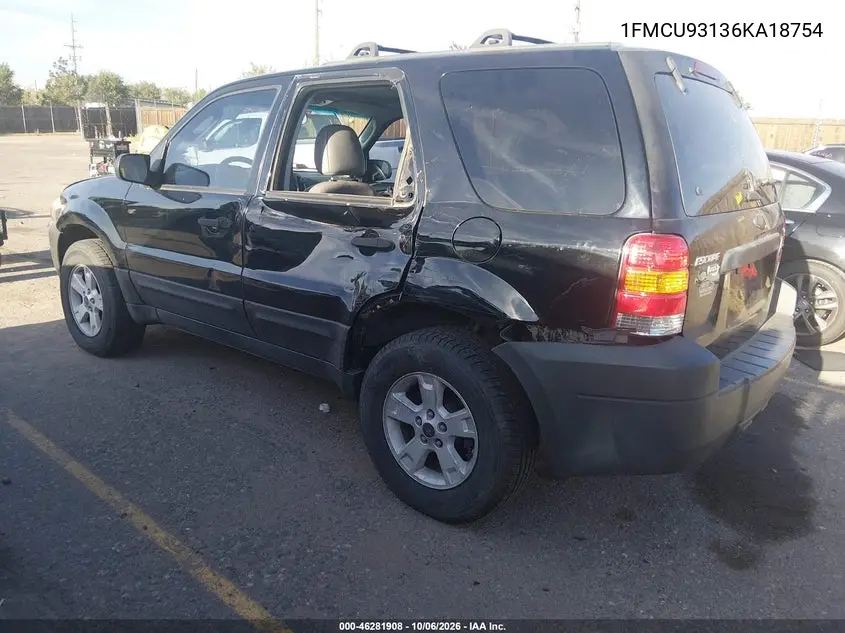 2006 FORD ESCAPE VIN 1FMCU93136KA18754 — фото 3