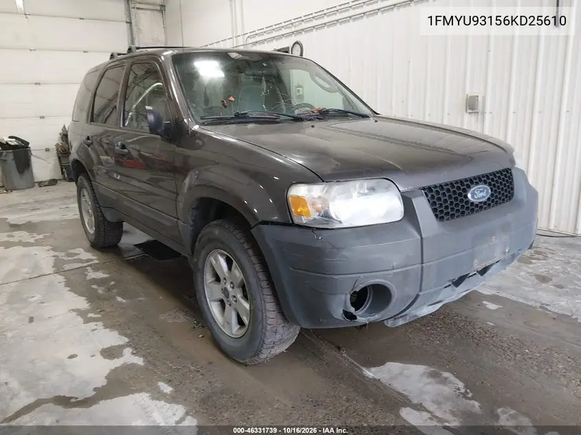 FORD ESCAPE 2006, VIN 1FMYU93156KD25610