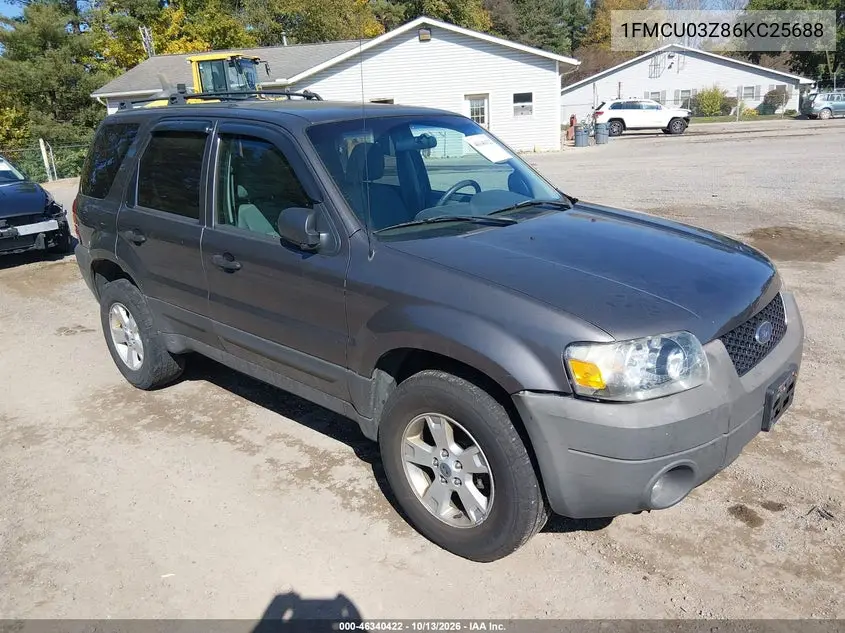 FORD ESCAPE 2006, VIN 1FMCU03Z86KC25688
