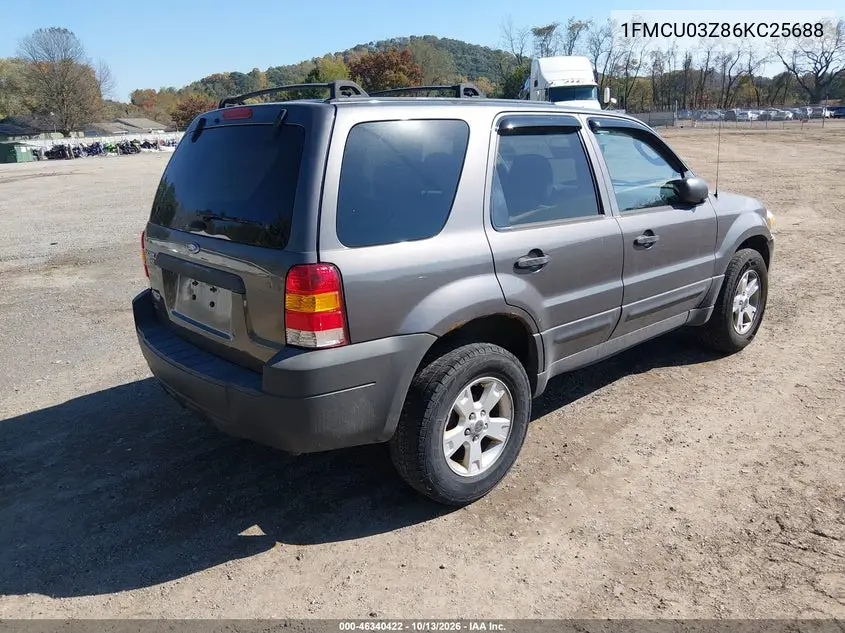 2006 FORD ESCAPE VIN 1FMCU03Z86KC25688 — фото 4