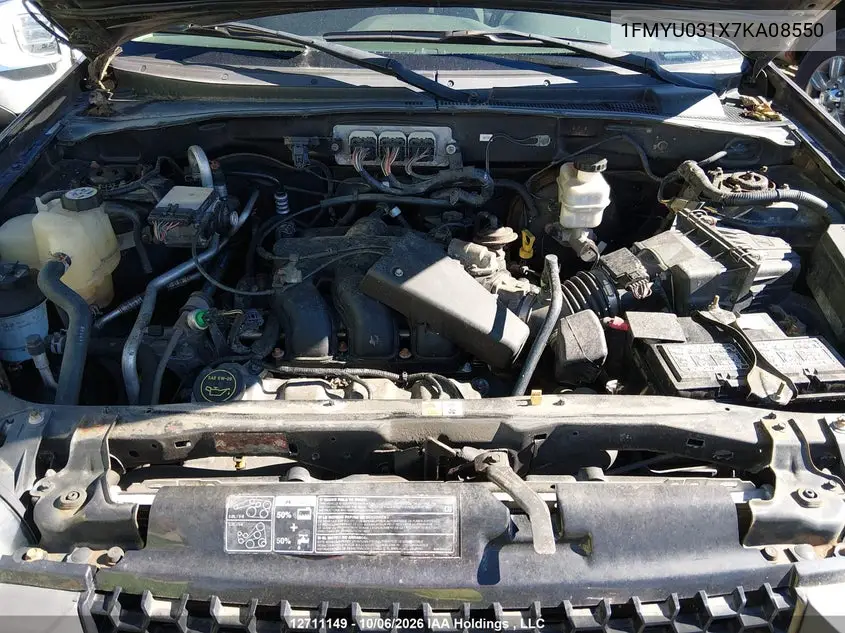 2007 FORD ESCAPE VIN 1FMYU031X7KA08550 — фото 10