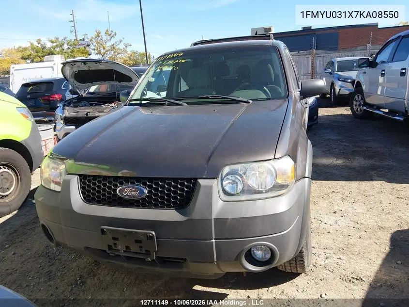 2007 FORD ESCAPE VIN 1FMYU031X7KA08550 — фото 12