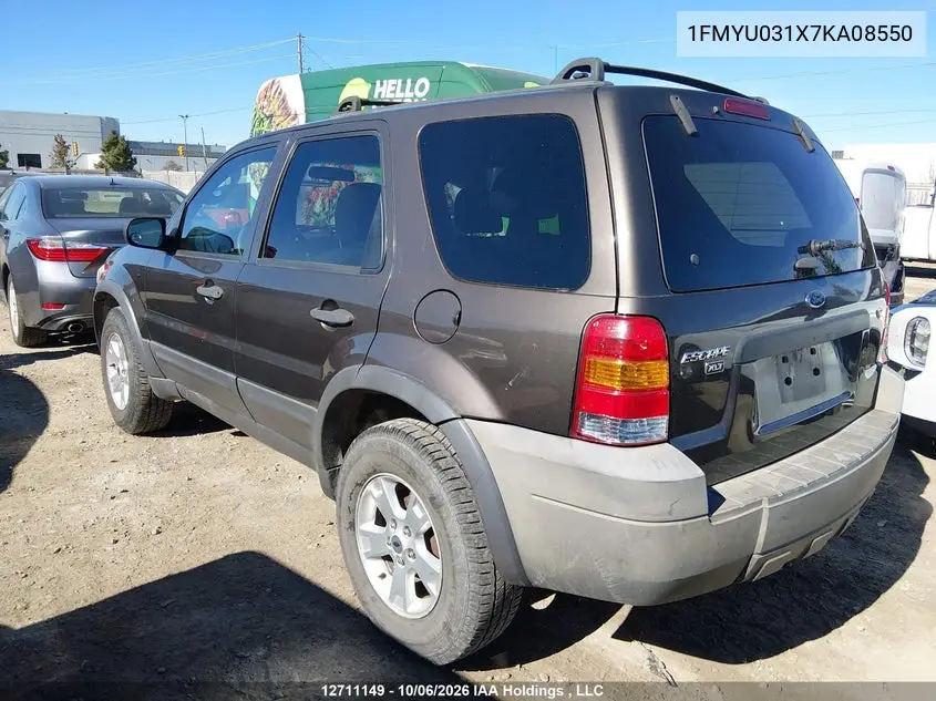 2007 FORD ESCAPE VIN 1FMYU031X7KA08550 — фото 14