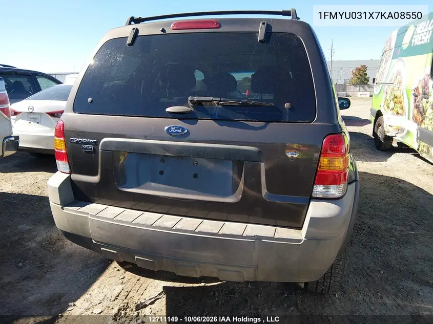 2007 FORD ESCAPE VIN 1FMYU031X7KA08550 — фото 16