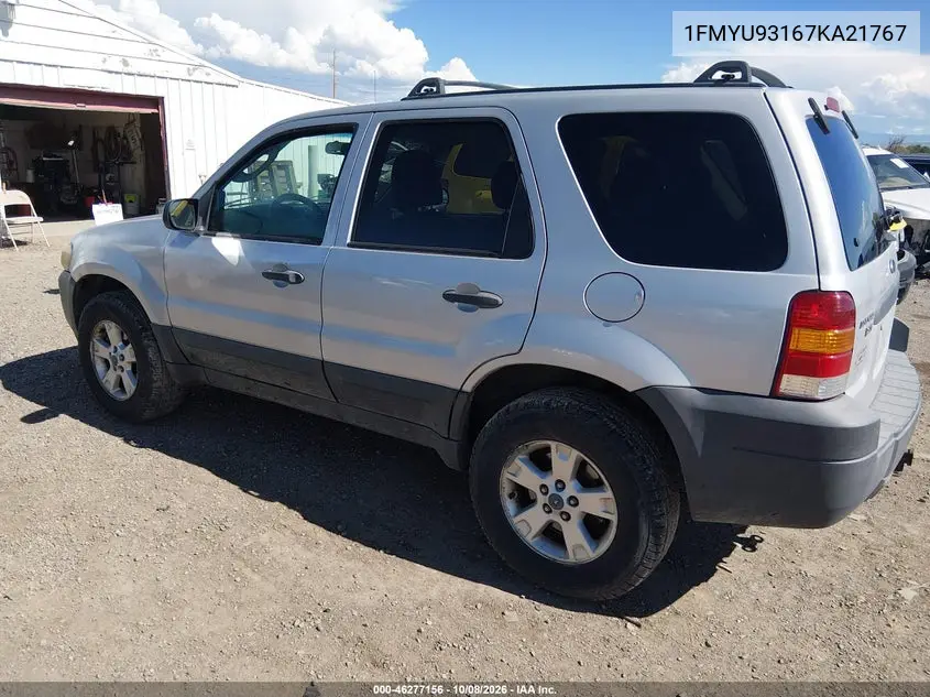 2007 FORD ESCAPE VIN 1FMYU93167KA21767 — фото 3