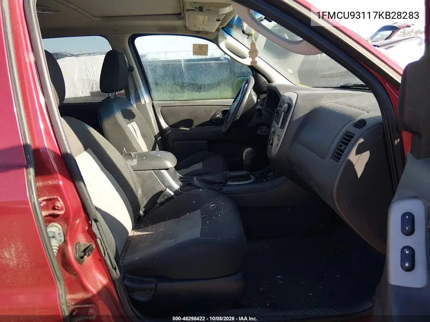 2007 FORD ESCAPE VIN 1FMCU93117KB28283 — фото 5