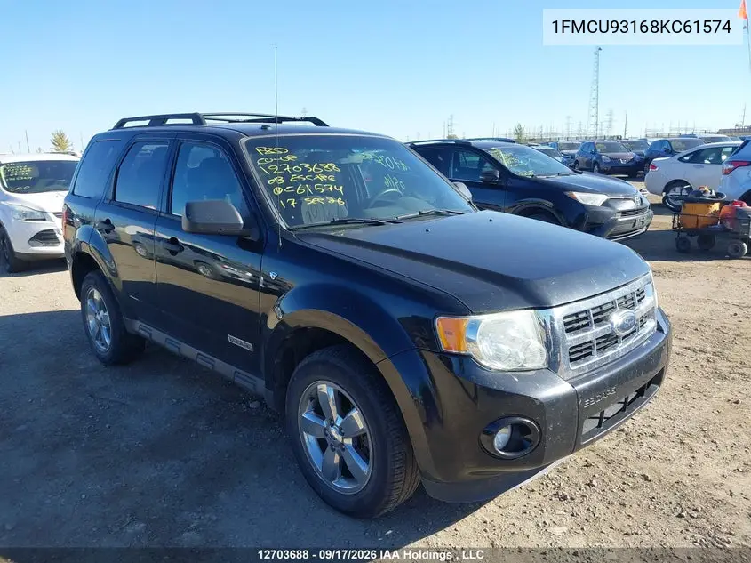 FORD ESCAPE 2008, VIN 1FMCU93168KC61574