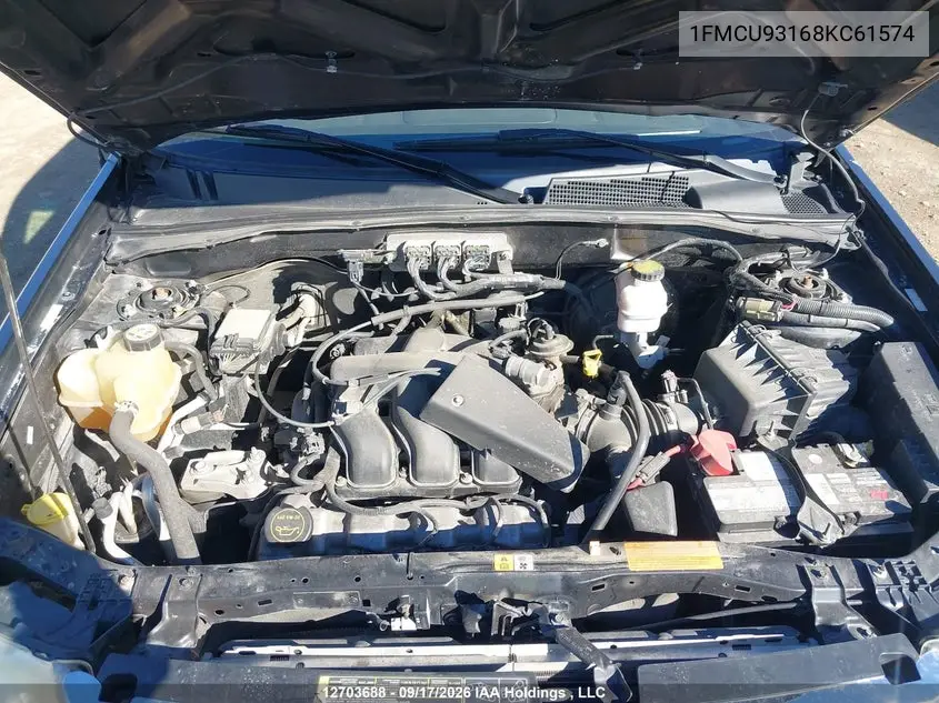 2008 FORD ESCAPE VIN 1FMCU93168KC61574 — фото 10