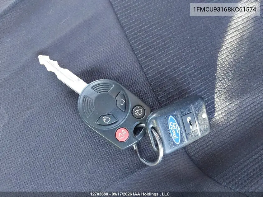 2008 FORD ESCAPE VIN 1FMCU93168KC61574 — фото 11