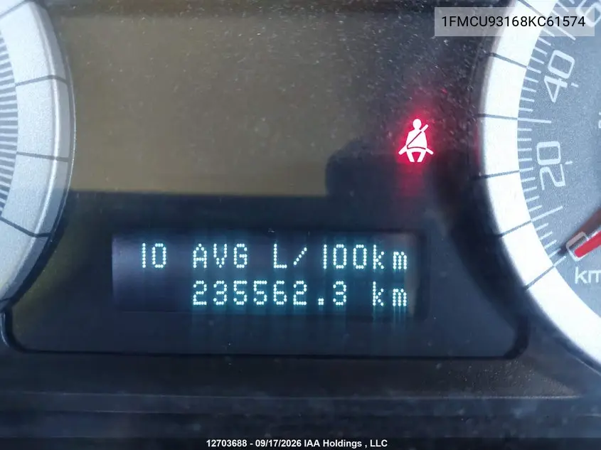 2008 FORD ESCAPE VIN 1FMCU93168KC61574 — фото 15