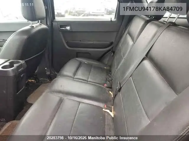 2008 FORD ESCAPE VIN 1FMCU94178KA84709 — фото 8