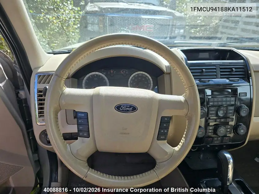 2008 FORD ESCAPE VIN 1FMCU94188KA11512 — фото 11
