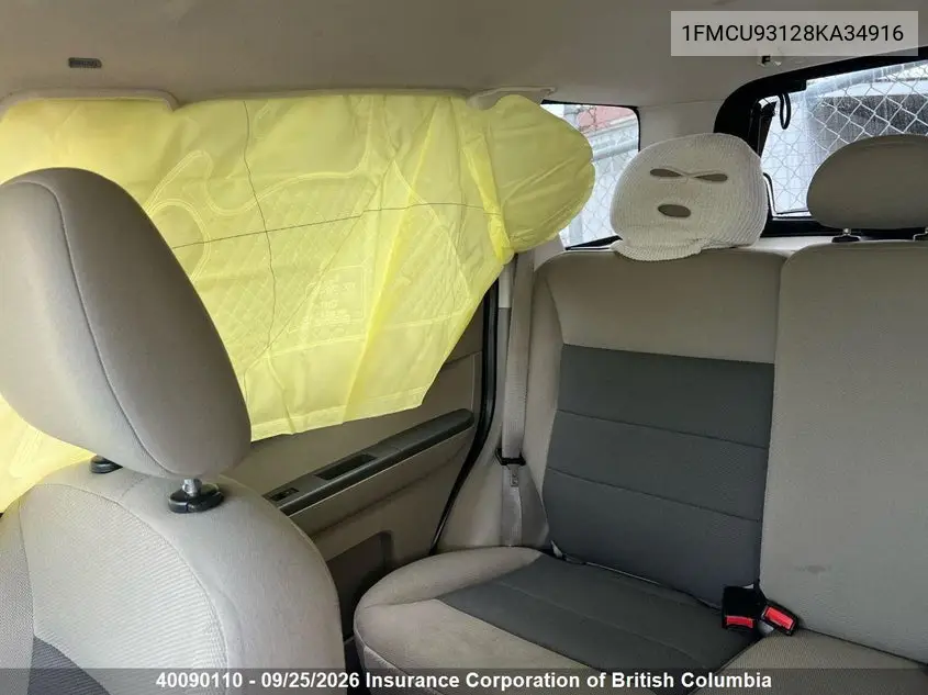 2008 FORD ESCAPE VIN 1FMCU93128KA34916 — фото 10