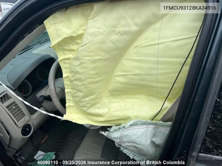 2008 FORD ESCAPE VIN 1FMCU93128KA34916 — фото 9