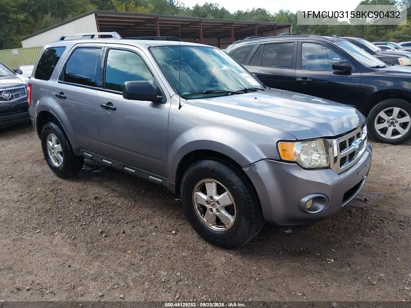 FORD ESCAPE 2008, VIN 1FMCU03158KC90432